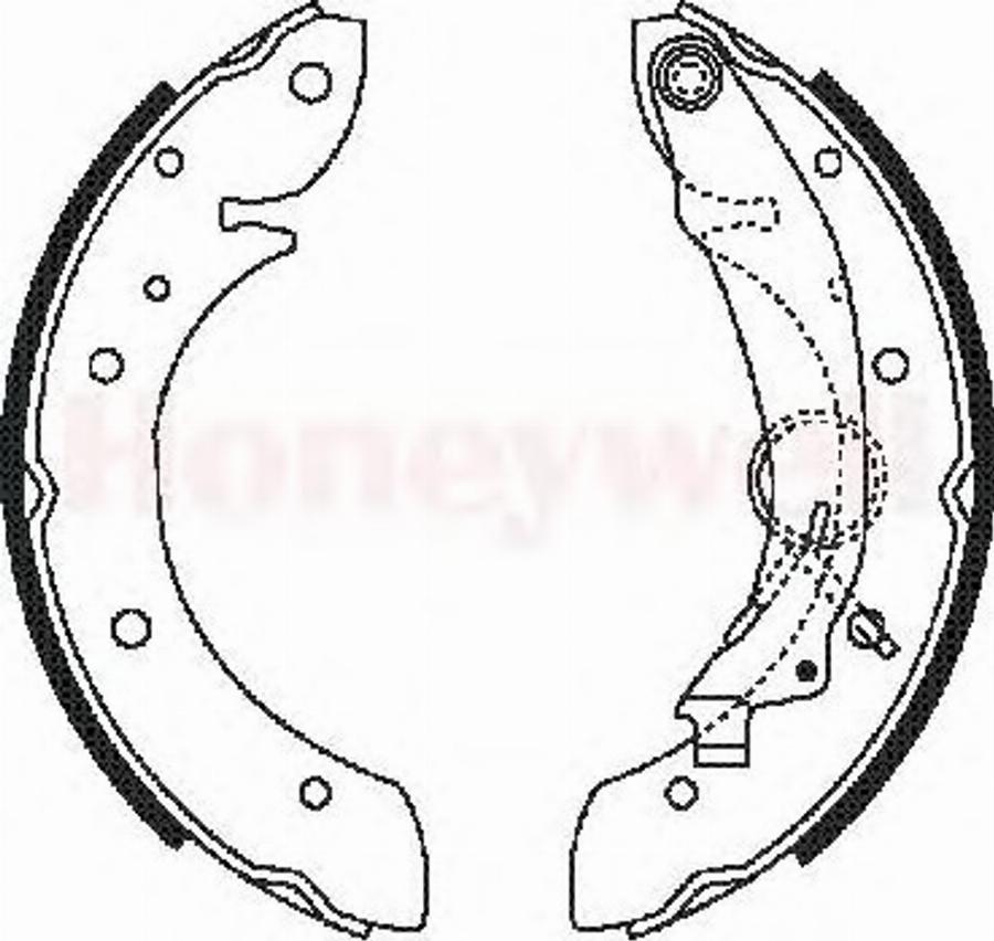 BENDIX 362382 B - Brake Shoe Set autospares.lv