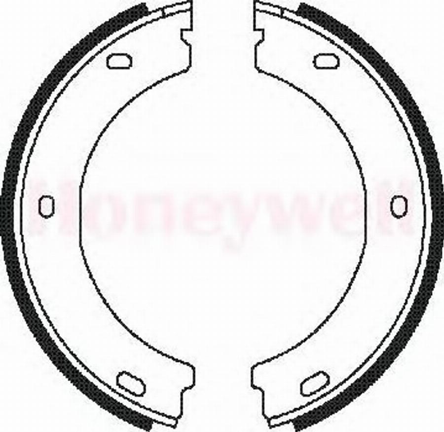 BENDIX 362326B - Brake Shoe Set, parking brake autospares.lv