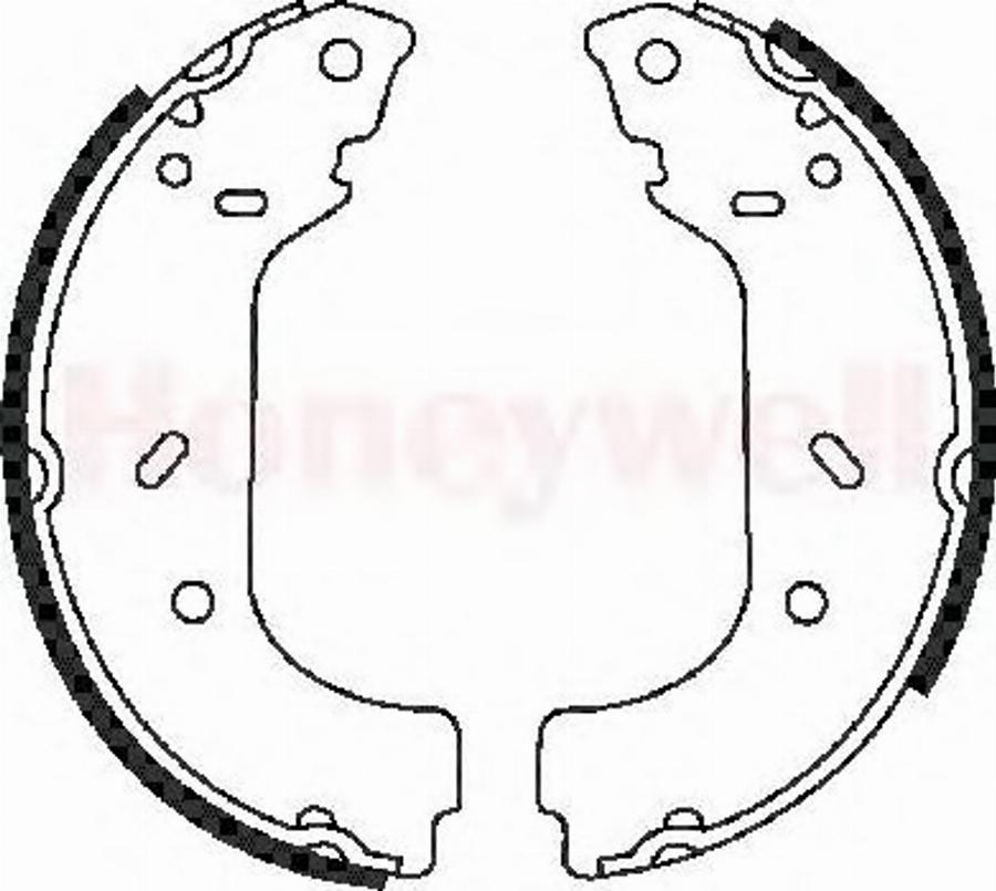 BENDIX 362285 B - Brake Shoe Set autospares.lv