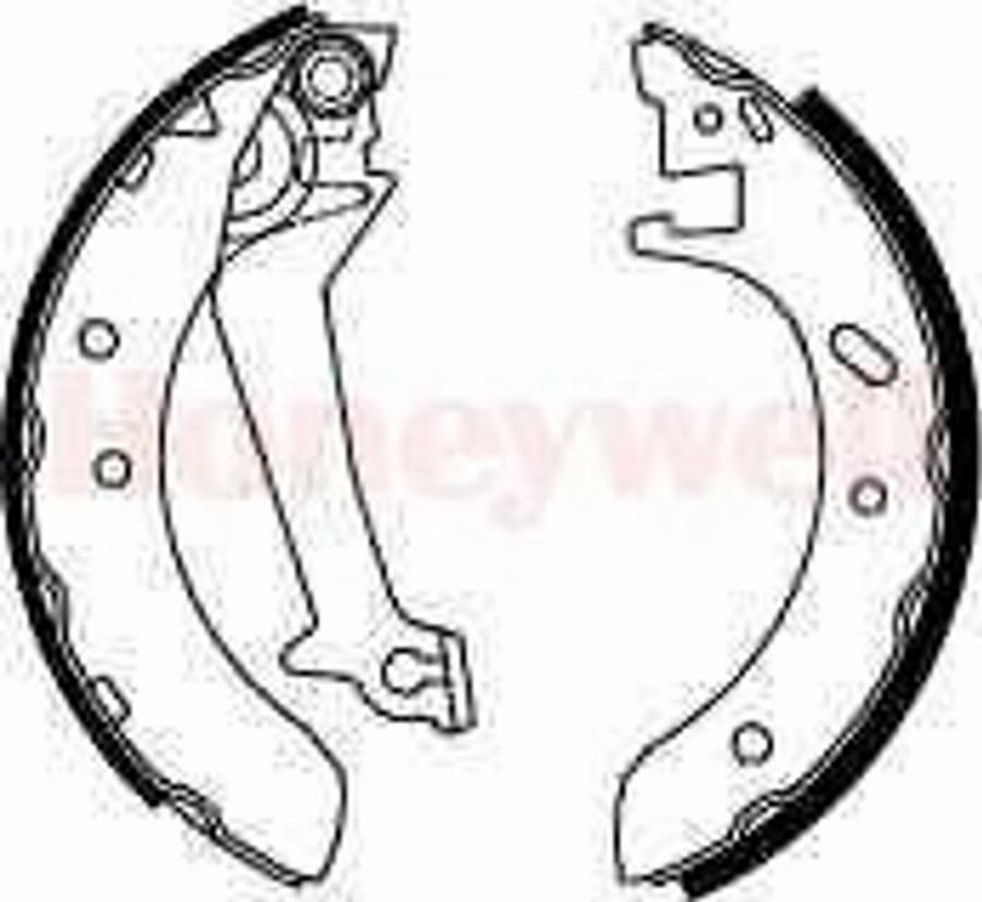 BENDIX 362287 B - Brake Shoe Set autospares.lv