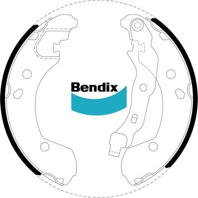 Bendix-AU BS5060 - Brake Shoe Set autospares.lv