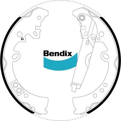 Bendix-AU BS5008 ULT4WD - Brake Shoe Set autospares.lv