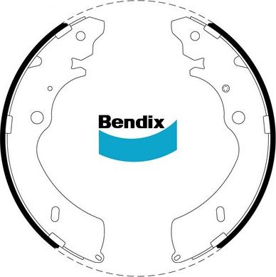 Bendix-AU BS5010 - Brake Shoe Set autospares.lv