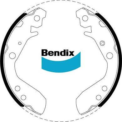 Bendix-AU BS5012 - Brake Shoe Set autospares.lv