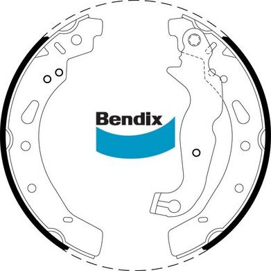 Bendix-AU BS5022 - Brake Shoe Set autospares.lv