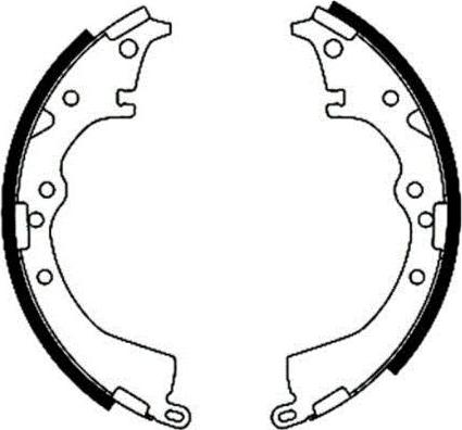 Bendix-AU BS5290 - Brake Shoe Set autospares.lv