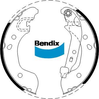 Bendix-AU BS5261 - Brake Shoe Set autospares.lv