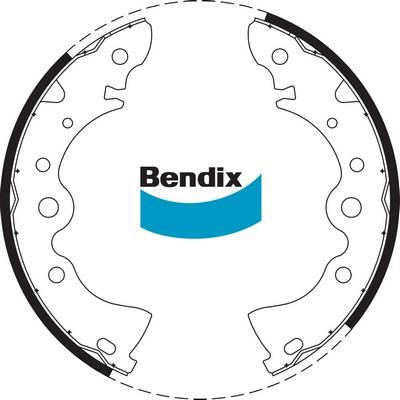 Bendix-AU BS1598 - Brake Shoe Set autospares.lv