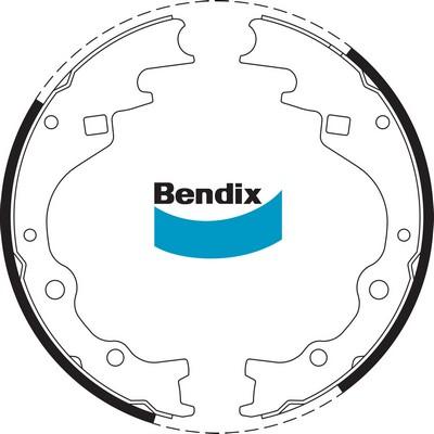 Bendix-AU BS1587 - Brake Shoe Set autospares.lv