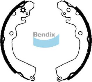 Bendix-AU BS1699 - Brake Shoe Set autospares.lv