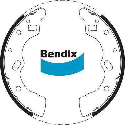Bendix-AU BS1696 - Brake Shoe Set autospares.lv