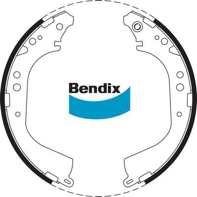 Bendix-AU BS1668 - Brake Shoe Set autospares.lv