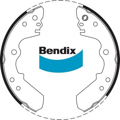 Bendix-AU BS1662 - Brake Shoe Set autospares.lv