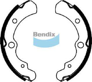 Bendix-AU BS1667 - Brake Shoe Set autospares.lv