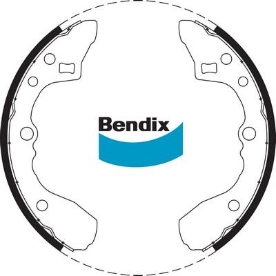 Bendix-AU BS1604 - Brake Shoe Set autospares.lv