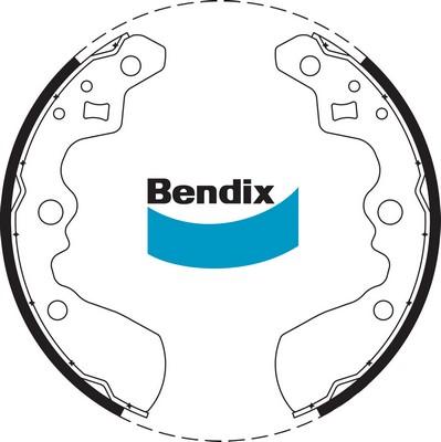 Bendix-AU BS1684 - Brake Shoe Set autospares.lv