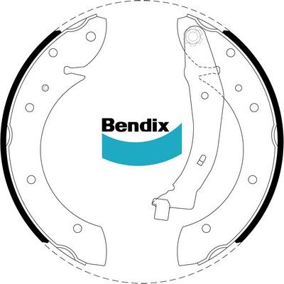 Bendix-AU BS1805 - Brake Shoe Set autospares.lv