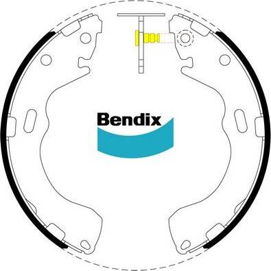 Bendix-AU BS1791 - Brake Shoe Set autospares.lv