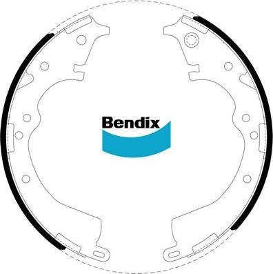 Bendix-AU BS1768 - Brake Shoe Set autospares.lv