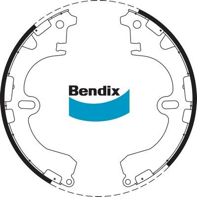 Bendix-AU BS1704 - Brake Shoe Set autospares.lv