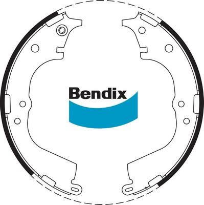 Bendix-AU BS1714 - Brake Shoe Set autospares.lv