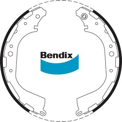 Bendix-AU BS1726 - Brake Shoe Set autospares.lv