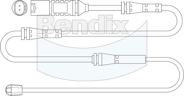 Bendix-AU BWS1156 - Warning Contact, brake pad wear autospares.lv