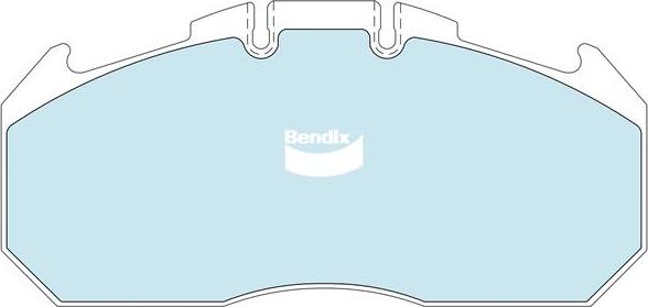 Bendix-AU CVP088PTHD - Brake Pad Set, disc brake autospares.lv