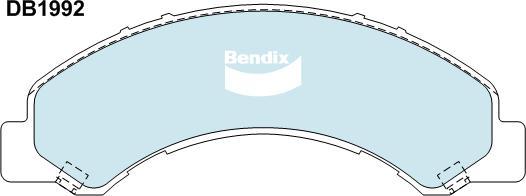 Bendix-AU CVP1992 PTHD - Brake Pad Set, disc brake autospares.lv