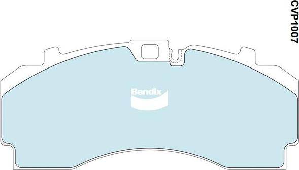 Bendix-AU CVP1007 PT - Brake Pad Set, disc brake autospares.lv