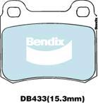 Bendix-AU DB433 EURO+ - Brake Pad Set, disc brake autospares.lv