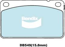 Bendix-AU DB549 EURO+ - Brake Pad Set, disc brake autospares.lv