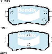 Bendix-AU DB1943 GCT - Brake Pad Set, disc brake autospares.lv