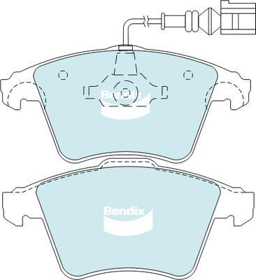 Bendix-AU DB1947 HD - Brake Pad Set, disc brake autospares.lv