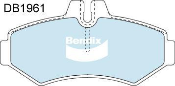 Bendix-AU DB1961 HD - Brake Pad Set, disc brake autospares.lv