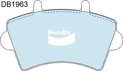 Bendix-AU DB1963 HD - Brake Pad Set, disc brake autospares.lv