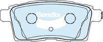 Bendix-AU DB1917 -4WD - Brake Pad Set, disc brake autospares.lv