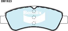 Bendix-AU DB1923 EURO+ - Brake Pad Set, disc brake autospares.lv