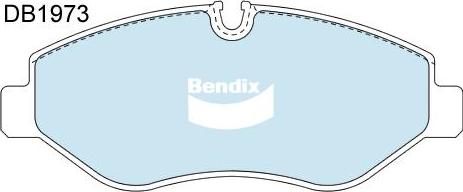 Bendix-AU DB1973 EURO+ - Brake Pad Set, disc brake autospares.lv