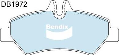 Bendix-AU DB1972 EURO+ - Brake Pad Set, disc brake autospares.lv