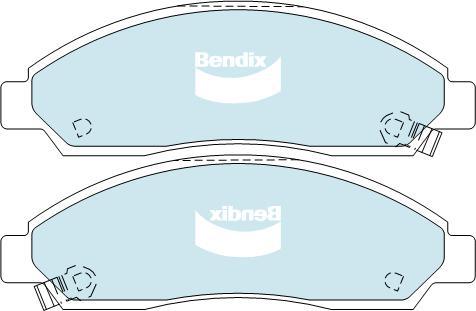 Bendix-AU DB1468 ULT4WD - Brake Pad Set, disc brake autospares.lv