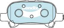 Bendix-AU DB1433 GCT - Brake Pad Set, disc brake autospares.lv