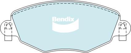 Bendix-AU DB1479 EURO+ - Brake Pad Set, disc brake autospares.lv