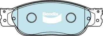 Bendix-AU DB1505 GCT - Brake Pad Set, disc brake autospares.lv