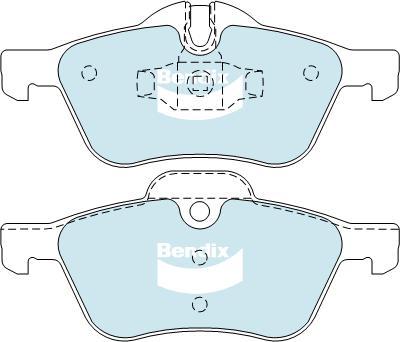 Bendix-AU DB1500 EURO+ - Brake Pad Set, disc brake autospares.lv