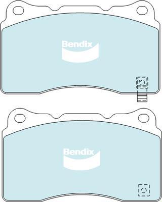 Bendix-AU DB1678 GCT - Brake Pad Set, disc brake autospares.lv