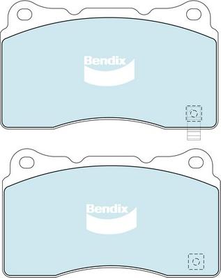 Bendix-AU DB1678 ULT - Brake Pad Set, disc brake autospares.lv