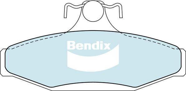 Bendix-AU DB1086 GCT - Brake Pad Set, disc brake autospares.lv