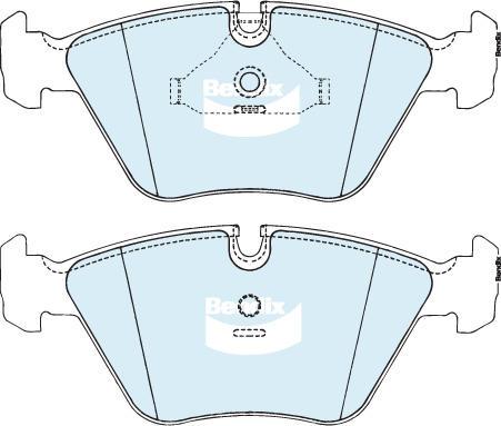 Bendix-AU DB1131 EURO+ - Brake Pad Set, disc brake autospares.lv