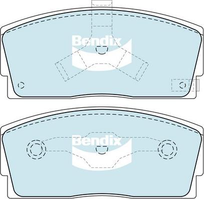 Bendix-AU DB1125 GCT - Brake Pad Set, disc brake autospares.lv